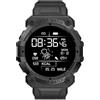 OZK Smart Watch Sport Bluetooth Promemoria Schermo a colori Fd68s Monitoraggio della salute Orologio Usura Nero, Nero, cinturino
