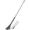 tomzz Audio 1000-004 Auto Antenna Antenna da tetto 16V Amplificatore RAKU 2 II compatibile con Audi Opel Seat Skoda VW Anti Rumore Asta 40cm 60 gradi