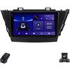 Generico Autoradio Android 14 Double Din per Toyota Prius Plus V Alpha 2012-2017, autoradio 2K con CarPlay, Android Auto, GPS, Bluetooth, WiFi, RDS, DSP, telecamera posteriore, ADAS DVR