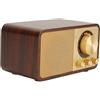 Goshyda Altoparlante Bluetooth retrò in Legno, Mini Altoparlante Vintage Wireless Portatile con Bassi, Stile Vecchio Stile, per Camera da Letto di Ristoranti di caffè