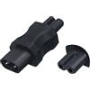 FUXIU Adattatore Professionale Maschio Femmina Adattatore C8 A C7/Adattatore C8 A C13/C8 A C15/C8 A C5 Materiale ABS Funzionamento Facile