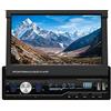 XISEDO 7 Pollici 1 Din In-dash WINCE Autoradio Retrattile Touchscreen Capacitivo Multimediale Lettore MP5/MP4 Support Navigazione GPS/AUX/Bluetooth/Controllo del volante (Autoradio)