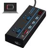 Genérico CAR DC a AC Power Inverter, inverter AC Inverter CAR - 200 W Power Inverters, Inverter Charger Tipo C Porte di ricarica, inverter inverter per auto USB, adattatore per caricabatterie per auto