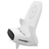 WOONEKY Supporto per Ricarica Wireless a Forma di Sedia Bianco per Smartphone Base in Abs e Pc, Design Pratico e Stile Elegante per Scrivania, Visione Orizzontale e Verticale