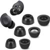 Tang Town Memory Foam Tips for Samsung Galaxy Buds FE, No Silicone Eartips Pain, Anti-Slip Replacement Ear Tips, Fit in The Charging Case, Reducing Noise Earbuds, 3 Pairs (Assorted Sizes S/M/L, Black)