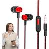 Generic Cuffie telefoniche cablate - Cuffie cablate compatte groviglio, audio stereo trasparente | Auricolari in-ear con microfono per chiamate telefoniche, passeggiate, Sé