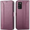 Verco Custodia a libro per Samsung Galaxy A03s, 6,5 pollici, custodia a libro per Samsung A03s, colore: Mora