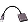JZK Adattatore USB C a jack 3,5 mm, adattatore da tipo C a cuffie, convertitore adattatore ricarica audio 2 in 1 da USB C a AUX per iPhone serie 16/15, per iPad Pro/Air, per Samsung Galaxy, per Pixel