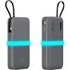 Generico Custodia per CUKTECH CP25, Power Bank Custodia in silicone antiurto, copertura protettiva antipolvere (grigio)