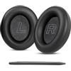 TaiZiChangQin Cuscinetti auricolari di ricambio compatibili con HyperX Cloud Mix 2 Wireless Over-Ear Headphones Cuscinetti auricolari in pelle proteica ad alta densità schiuma nera