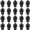 TEHAUX 20 Set Clip per Speaker Grille in Plastica Neri, Clip per Pannelli Acustici, Accessori Fai da Te per Progetti Audio