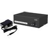 ZEZEFUFU Splitter BNC 1 x 4, 1 in 4 out Distributore di Segnale 4-Port BNC Video Splitter Box per il monitoraggio TV