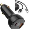 Yangers 100W USB C caricabatteria da auto adattatore per kit Starlink Mini, alimentazione PD cavo accendisigari DC da 12V 24V per Starlink Mini Dish USB A per la ricarica del telefono