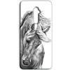 Mixroom - Cover Custodia Back case In TPU Silicone Morbido Per Oppo Reno 2Z Fantasia Cavallo Bianco E Nero M597