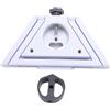 Vvikizy Supporto Adattatore 2 in 1 per Parabola Satellitare, Kit di Montaggio Esterno Portatile in Metallo ABS con Adattatore da 1/4 di Pollice, Ideale per Giardino