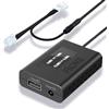 FitDVR Adattatore di alimentazione per dashcam (4 pin) adatto per Benz, alimentazione USB con display a LED, collegamento allo specchietto retrovisore, uscita 5V 12V, facile da installare, D3-023