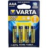 VARTA 240 x Varta Longlife Triplo AAA Alcalino 1.5 Volt 1.5V Batteria scadenza 2019