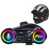 Generico Altoparlante per Casco Moto,Altoparlanti Wireless Per Caschi Motociclistici | Auricolari Impermeabili 800mAh Per Bici Snowboard Sci Snowmobile
