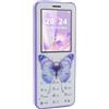 VELATEMOR Cellulare Senior, Telefono Big Keys per Anziani con Audio e Torcia Forte, Telefono Cellulare Semplice Sbloccato per Bambini, Doppia Sim, 2G (PURPLE)