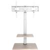 Techly 621734 Supporto a Pavimento per TV LCD/LED/Plasma 32-70 Bianco