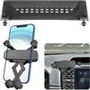 LUNQIN Supporto per telefono per auto per Ford Ranger 2024 Crew Cab Raptor Accessori auto Staffa per schermo di navigazione Decorazione interna Supporto per telefono cellulare
