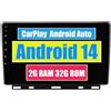 RoverOne Autoradio per Renault Clio 5 Lutecia 2019 2020 2021 con CarPlay Android Lettore Multimediale Auto Navigazione GPS Touch Screen Bluetooth WiFi