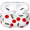 AKABEILA Custodia compatibile con Apple AirPods Pro 3 2025 con motivo carino trasparente rigido in PC AirPods Cover antiurto anteriore LED visibile antiscivolo protettiva