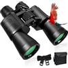 LFZXKJKJ 10x50 Binocolo Professionale, Binocolo per Adulti, Prisma BAK4 Binocolo Professionale Potente Compatto per Osservazione Uccelli, Astronomico, Viaggi, Escursionismo, Caccia, Concerti & Eventi Sportivi