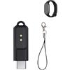 yystao (1 pezzo) Cavo di ricarica convertitore per XIAOMI Band 10/9 Pro/9/8 Pro, stabile caricatore magnetico adattatore di tipo C, compatibile con Redmi Watch 5/4