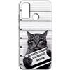 Mixroom - Cover Custodia Back case In TPU Silicone Morbido Per SAMSUNG GALAXY M21 Fantasia Gatto In Arresto V325