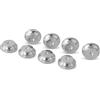 PrecisionGeek - Cuscinetti in alluminio per altoparlante, diametro 20 mm, forma a 5 raggi - Set di 8 pezzi