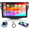 Hodozzy 4G+64G Android Car Stereo per Toyota RAV4 2005-2013 con Wireless Carplay Android Auto, 9 pollici Touch Screen con GPS, Mirror Link, Bluetooth, WiFi, EQ, FM/RDS Radio