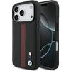 CG MOBILE BMW M - Logo a righe perforato, compatibile con MagSafe Cover per iPhone 17 Pro (rosso)