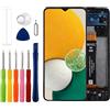 Duotipa [Con telaio] Duotipa Touch Screen Digitizer Assembly per Samsung Galaxy A13 5G LCD Diaplay A136U SM-A136U S136DL A136A A136W con kit di strumenti di riparazione tecnica.