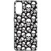 Mixroom - Cover Custodia Back case In TPU Silicone Morbida Per Samsung Galaxy A26 5G Fantasia Teschi In Bianco E Nero M772