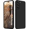 ISOI - Cover per Samsung Galaxy S22 5G, Custodia Morbida in Silicone Liquido, Protezione Completa Antiurto Ultra Sottile per il Corpo - Nero