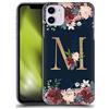 Head Case Designs Licenza Ufficiale Nature Magick Letter M Monogramma Floreale Oro Navy Custodia Cover Dura per Parte Posteriore Compatibile con Apple iPhone 11