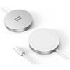 Minthouz Caricabatterie wireless per Samsung, 15 W, MagSafe per iPhone 17/16/15/14/13, Airpods 2/3/4/Pro Silver