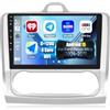 CAMECHO 6+128G 8 Core Android 15 Autoradio per Ford Focus Mk2 2004-2011, 9 Pollici Radio HIFI Bluetooth con Wireless Carplay GPS WIFI Android auto FM RDS Mirror Link +Canbus Telecamera Posteriore
