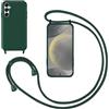 GoodcAcy Cover con Collana per Samsung Galaxy A36,Custodia Silicone Liquido con cordini,Custodie con Regolabile Collana Antiurto AntiGraffio Case con Laccio Tracolla per Samsung Galaxy A36,Verde