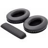 MOOKEENONE Padiglioni auricolari in pelle morbida + fascia comoda per cuffie Sennheiser HD 418 419 428 429 439 438 448 449