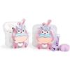 LEWOTE Compatibile con Apple Airpods 4, custodia protettiva divertente, sottile, con portachiavi (LABU Purple Star)