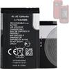 HIGHAKKU Batteria di ricambio BL-5C 1200 mAh compatibile con Artfone C10/CS181/F20/CF241A/F30/G3/G6 cellulare Smartphone Telefono