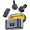 Generic Microfono per telefono, microfono da bavero wireless con custodia di ricarica, accessori audio plug play per altoparlanti pubblici, creatori di contenuti, istruttori di fitness, insegnanti