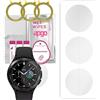 apgo 3x Hydrogel Ultra-Clear Screen Protector per Samsung Galaxy Watch4 Classic 46mm, pellicola idrogel, flessibile, morbida TPU con strato di posizionamento di facile installazione