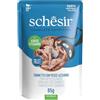Schesir, Tonnetto con Pesce Azzurro in Gelatina, Alimento Umido Completo per Gatti, in Busta, Con Vitamine Aggiunte, 100% Naturale, 12 x 85g
