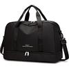 JQTOP Borse da donna Weekender Grandi Borse da viaggio Carino Carry on Overnight Duffle Bag Impermeabile Palestra Duffel con scomparto per scarpe Mammina Borse ospedaliere, Nero