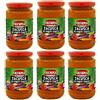 Generico Olympia Zacusca de Vinete Coapte, Crema di Melanzane Arrostite, Aperitivo in Vetro, Specialità Vegetale Tradizionale Rumena, Set da 6 Barattoli da 300g