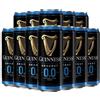Beer Hunter Guinness Barattoli Stout senza alcool da 440 ml (confezione da 12) - 0,0% ABV - Birra senza alcool regali per uomini, regali di compleanno per uomini e donne, per lei, birre analcoliche e offerte
