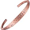 BioMag Bracciale in puro rame per uomo e donna, 100% massiccio, grezzo e non rivestito, fatto a mano, stile vintage, One Size, Rame, Non pietra preziosa